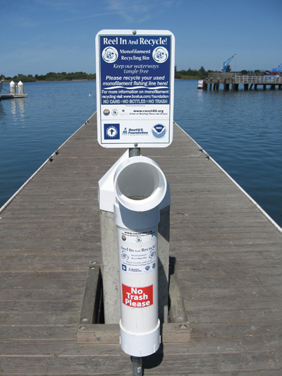 Build a Fishing Line Recycling Bin This Winter