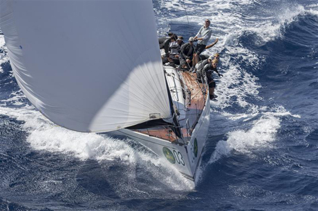 EARLYBIRD (GER) leading the Swan 45s in the coastal race