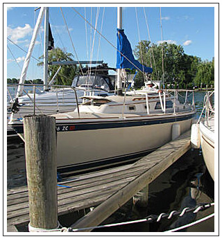 O'Day 28 in the slip