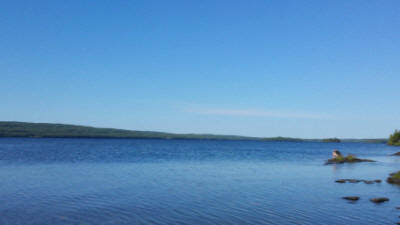 Lake Ritchie's vastness in daylight!